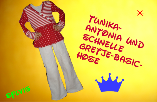 Hier ist sie nun angezogen!