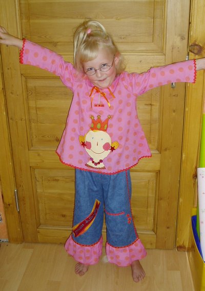 Bluse Taja + Hose Weeke mit Prinzessin