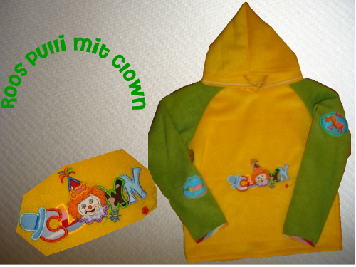 Clowns-Pulli nach Roos