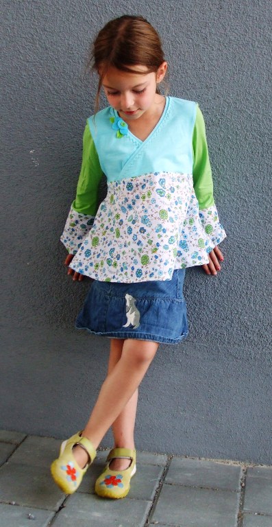 Wickelshirt als Bluse
