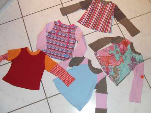 Antonias aus allten Shirts gemixt ;o)
