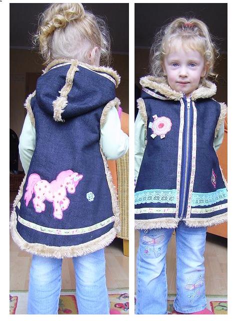 Bea Jeans-Wuschel-Weste