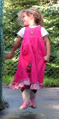 pinkes Bambi-Kleid