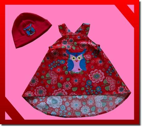 Uhu Kleid und Mtze