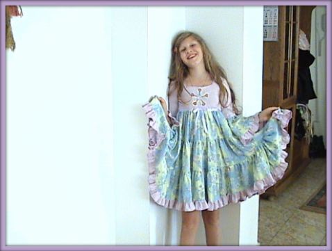 This is a flower dress for Nona