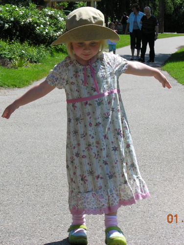 Sommerkleid -oh Schreck der Hut-