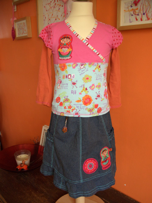 Ein Antonia Shirt und ein Emely Jeansrock...