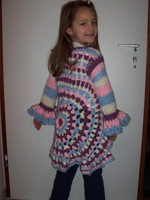 Hippie Hkel Pulli von hinten
