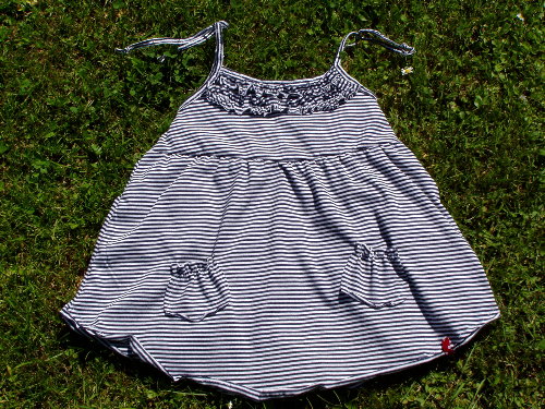 Jerseytop, blau wei