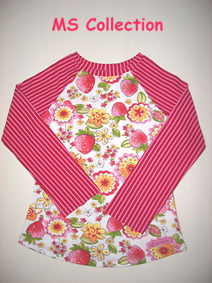Zoe-Shirt im Erdbeermix