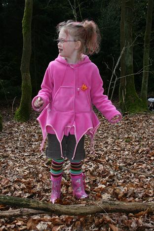 Fleece-Quintia am Modell