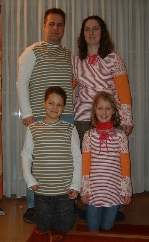 Partnerlook bei uns zu Haus...