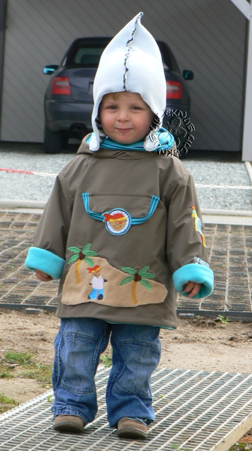 Windbreaker nochmal am  Kind :-)