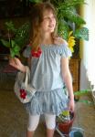 Top and bag for girls