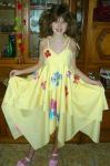 This is a manual painted dress...