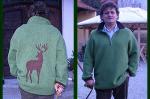 Walkpulli mit Hirsch