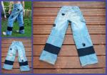 aufgepeppte und verlngerte Jeans