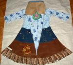 Helloween-Kleid von hinten