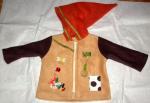 Jacke mit Zipfelkapuze