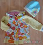 Orella Frhlingsjacke mit Hkelblumen-Beanie