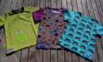 die ersten Sommer-T-Shirts