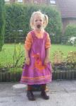 Drachen Samtkleid rosa...