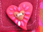 Herzchenknopf aus Fimo