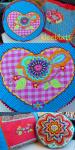Bunte Kissenparade