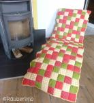 Patchworkdecke von oben