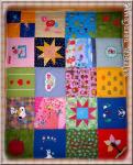 Gemeinschaftsprojekt fr einen guten Zweck-Patchworkdecke