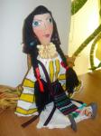 Handmade romanian folk doll