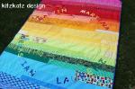 Familien-Regenbogen-Quilt