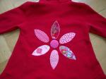 Fleecejacke nach Jule - Detail Applikation