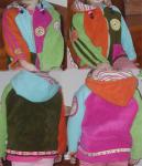 Bunte Fleecejacke