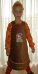 Kleid Anna in Schokobraun...
