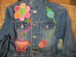 Aufgepeppte Jeansjacke fr Nina zum Geburtstag!
