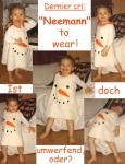 Schneemann-Sylvesterkleid