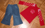 Schlichte Jeans und noch ein Kombi-Teil.... :-)