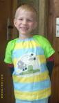 Jonathan im neuen Ostershirt
